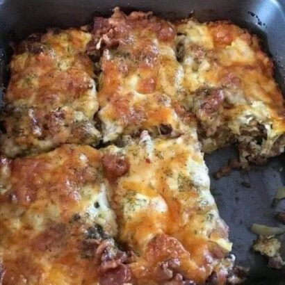 Thumbnail for LOW CARB BACON CHEESEBURGER CASSEROLE