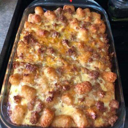 Thumbnail for Tater Tot Sausage Breakfast Casserole