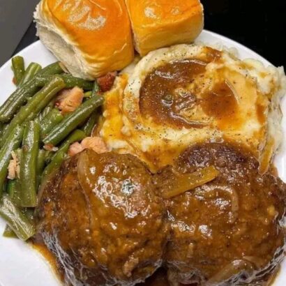 Thumbnail for Salisbury Steak with Onion Gravy