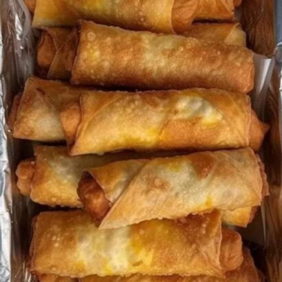 Thumbnail for Delicious cheese steak egg rolls