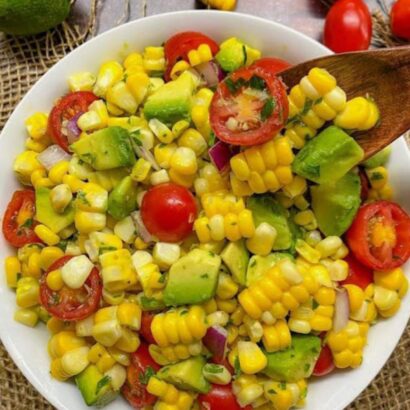 Thumbnail for Avocado Corn Tomato Salad