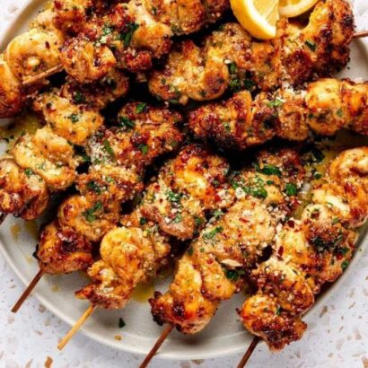 Thumbnail for Garlic Parmesan Chicken Skewers