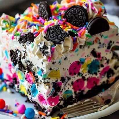 Thumbnail for No-Bake Funfetti Oreo Icebox Cake