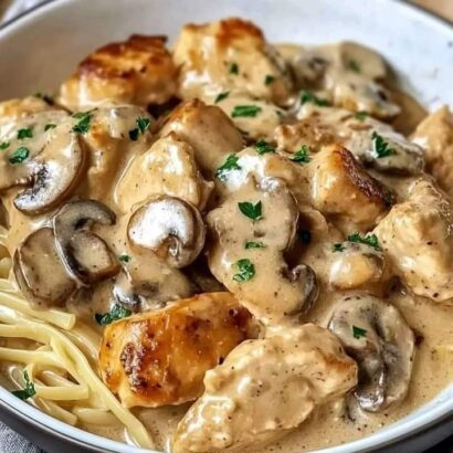 Thumbnail for Creamy Chicken Stroganoff with Mushrooms