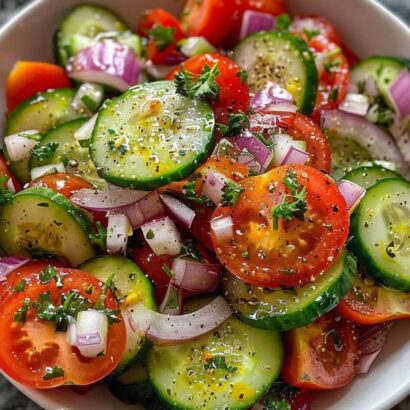 Thumbnail for Greek Cucumber and Tomato Salad