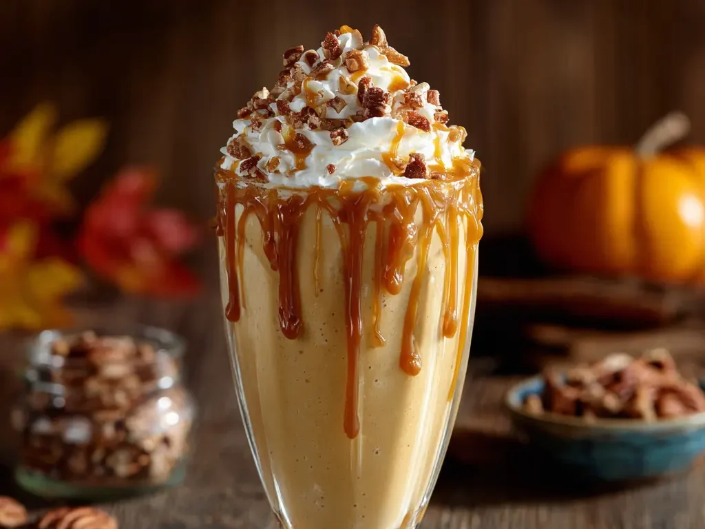 Caramel Pecan Pie Milkshake