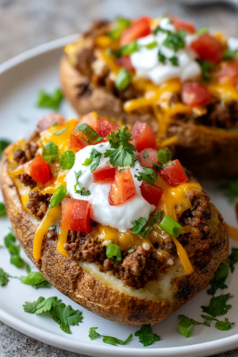 Taco-Stuffed Baked Potatoes