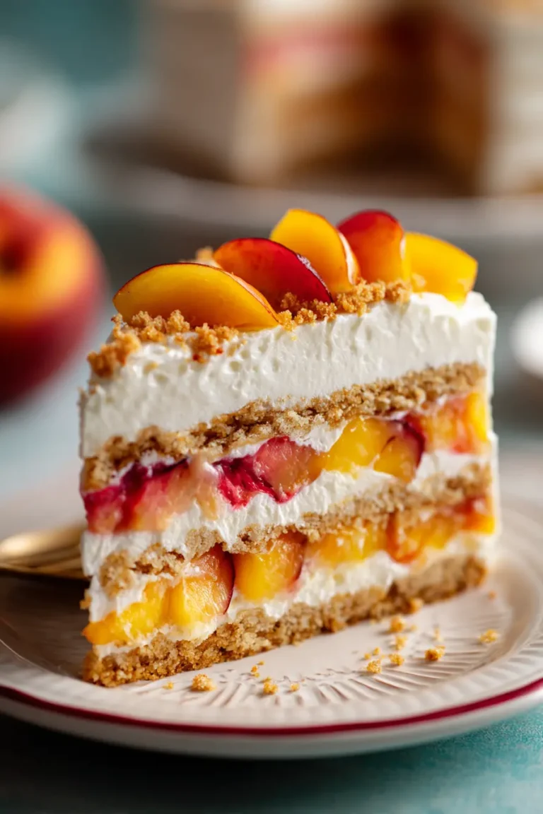 Peaches & Cream Dessert