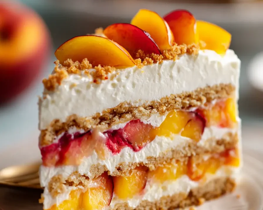 Peaches & Cream Dessert