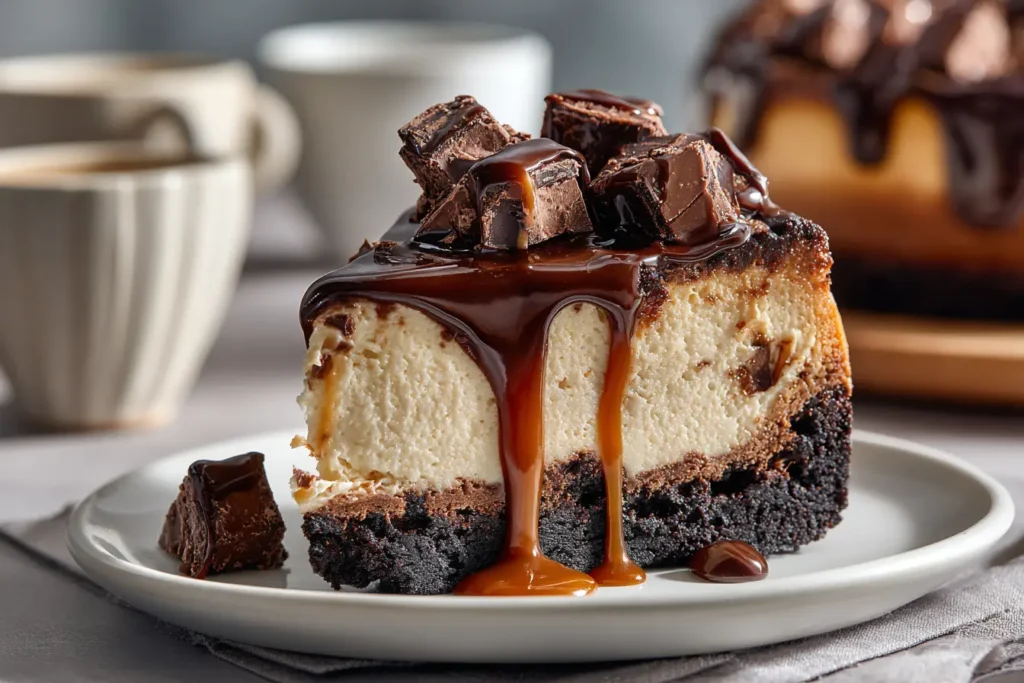 Caramel Brownie Cheesecake