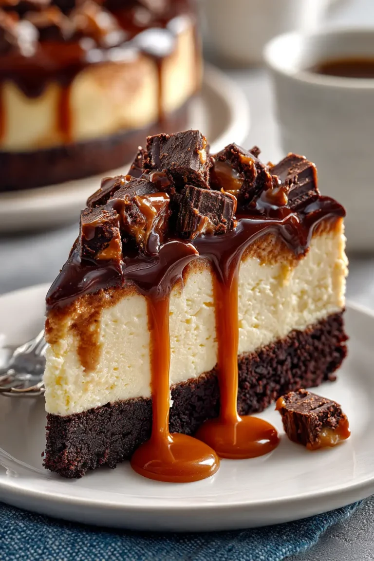 Caramel Brownie Cheesecake
