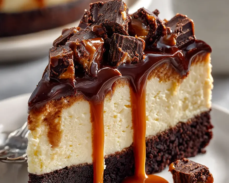 Caramel Brownie Cheesecake