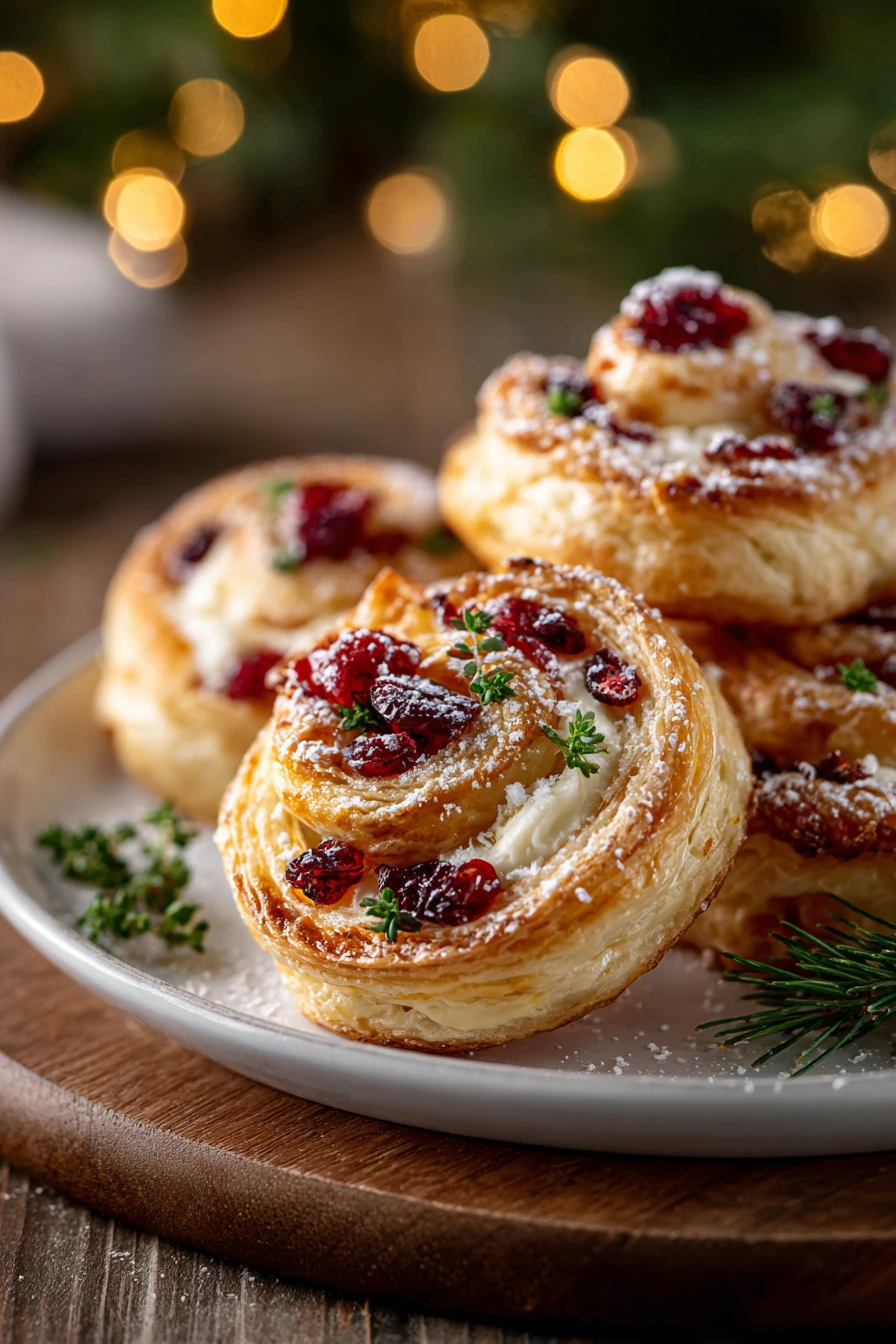 Cranberry Cream Cheese Pinwheels