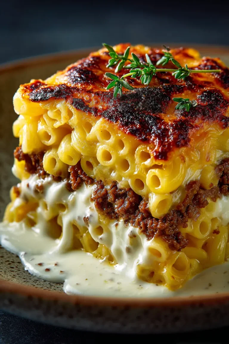 mac and cheese meatloaf casserole
