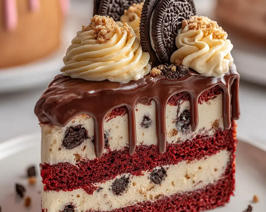 Red Velvet Oreo Layer Cake