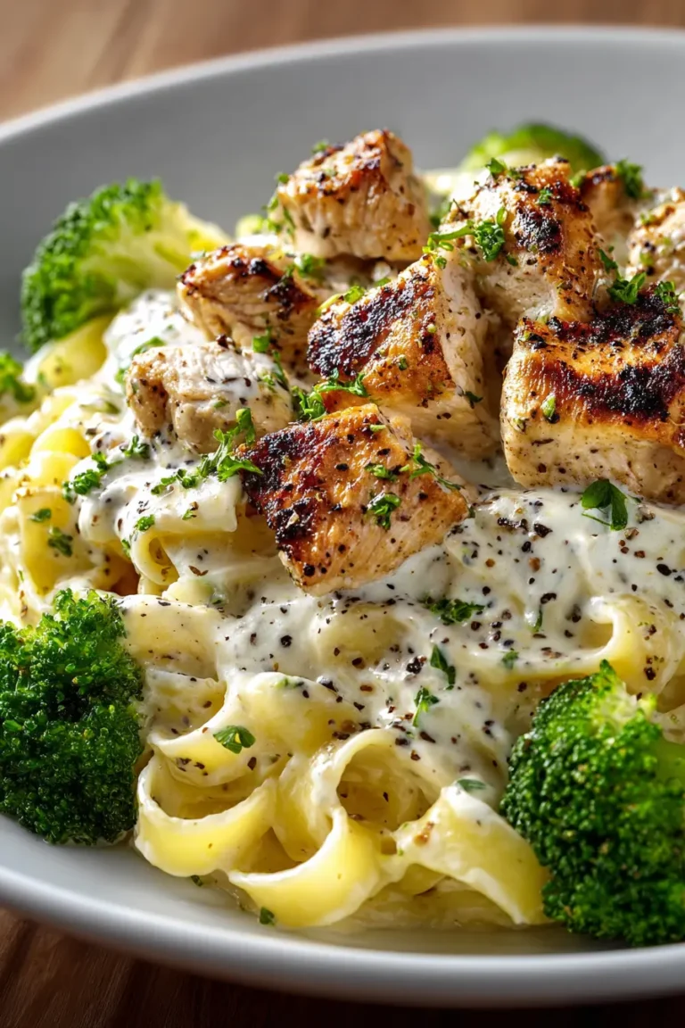 Slow Cooker Chicken Alfredo with Broccoli