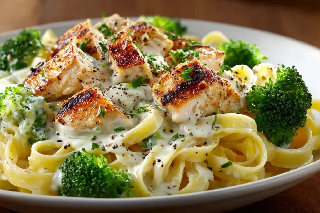 Slow Cooker Chicken Alfredo with Broccoli