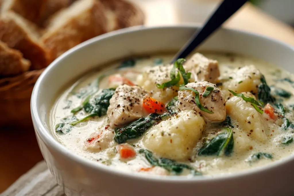 Creamy Chicken Gnocchi Soup