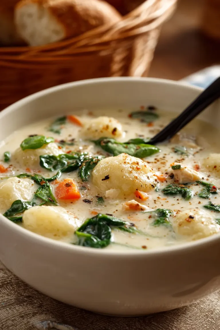 Creamy Chicken Gnocchi Soup