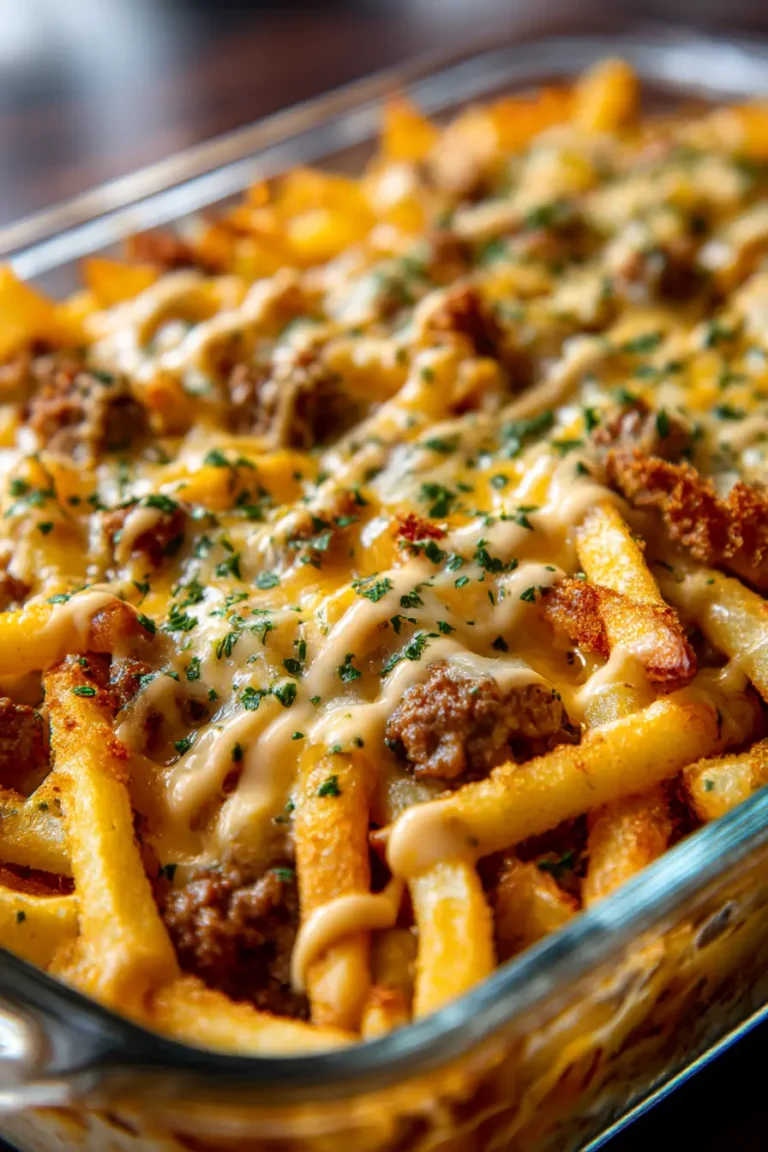 Cheeseburger French Fry Casserole