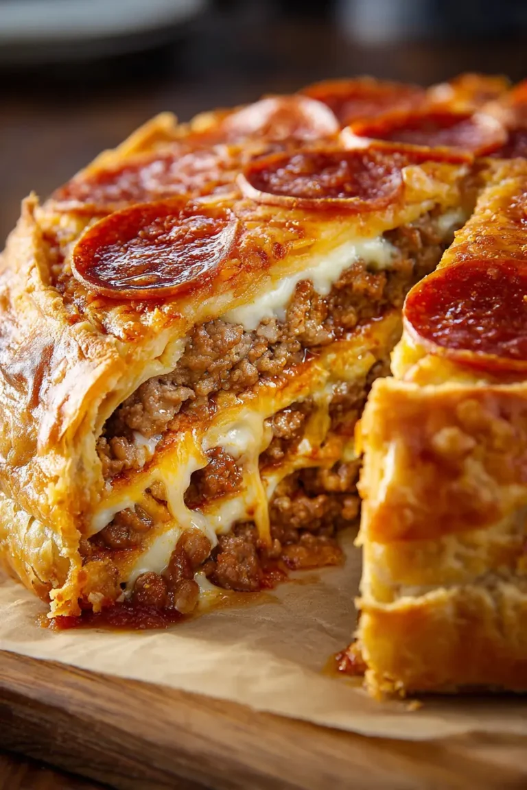 Deep-Dish Pizza Burger Pie