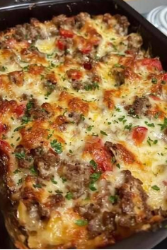 Philly Cheesesteak Casserole