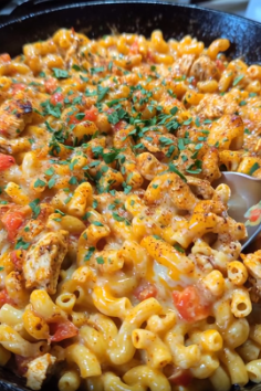 One Pan Chicken Taco Mac