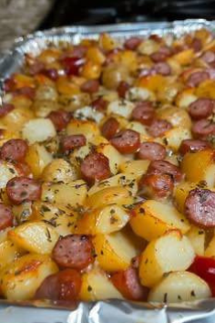 Smoked Sausage and Potato Bake