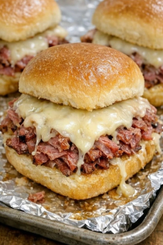 4-Ingredient Baked Corned Beef Sliders